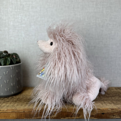 Bukowski Bears Princess Poddle - Pink Long Hair Fluffy Poodle Soft Toy Beanie