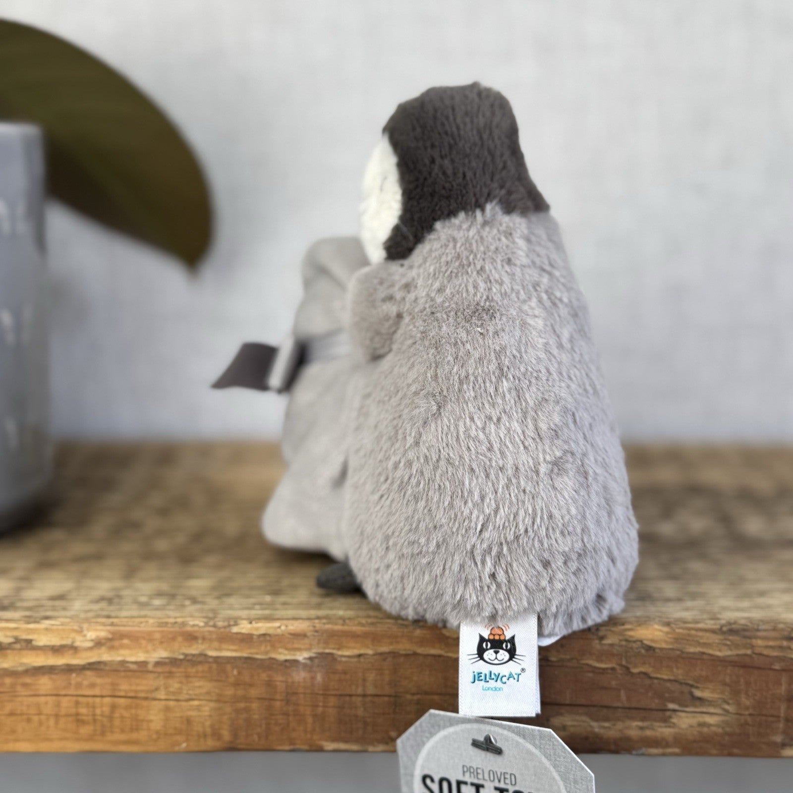 Jellycat Grey Percy Penguin Soother Comforter Comfort Blankie Soft Toy Plush