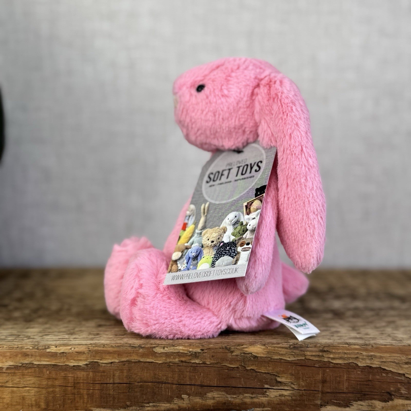 Jellycat Small Bashful Sorbet Bunny - Soft Pink Rabbit Retired Jellycat 8" (#2)