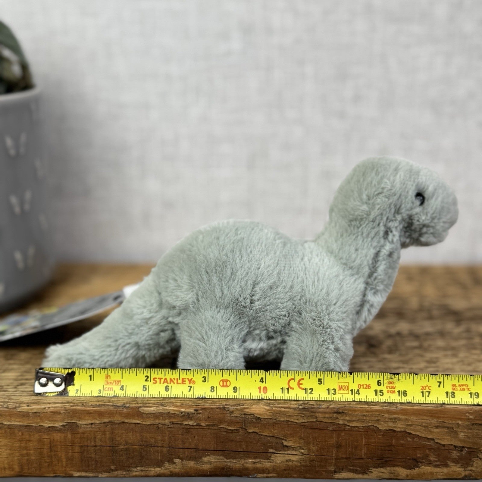 Jellycat Small Fossily Brontosaurus Soft Toy Tiny Dinosaur 5"