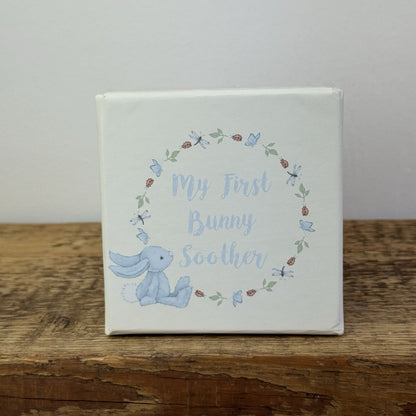 Jellycat My First Soother - Blue Bunny Velour Soother Comforter Retired With Box