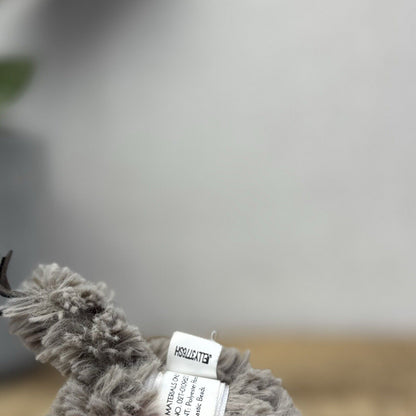 Jellycat Small Mumble Elephant - Small Dark Grey Texture Jellycat Elephant 9"