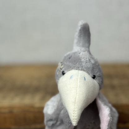 Blue Nose Friends Crest Pterosaur Dinosaur Miniature Pink/Grey Plush #117