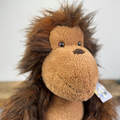 Jellycat Olaf The Orangutan Monkey Soft Plush Toy Very Large Big Retired 22"