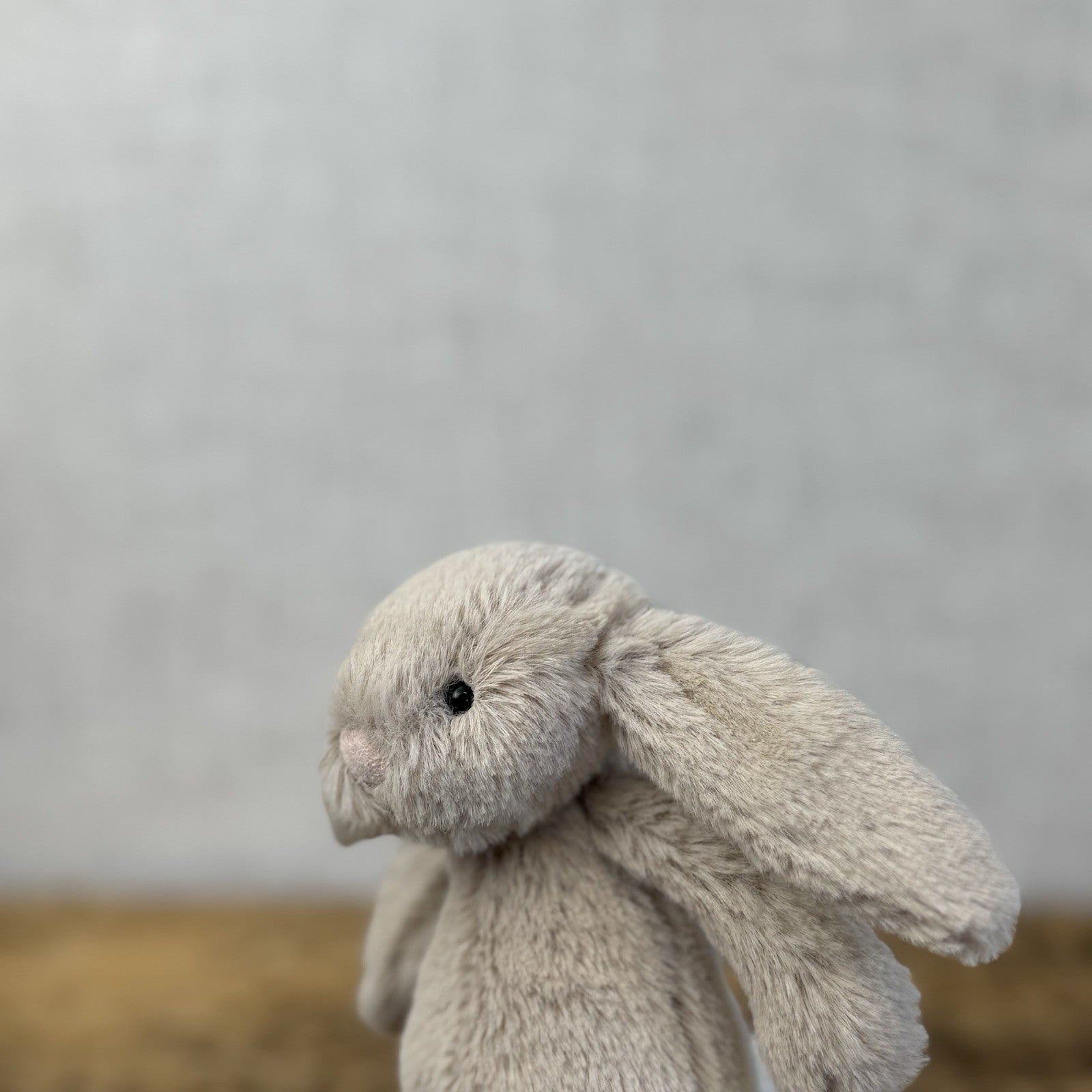 Jellycat Tiny Bashful Beige Bunny - Older Style Fabric Tag Miniature Rabbit 5"