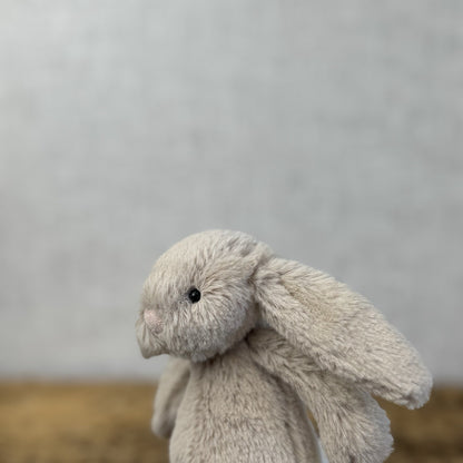 Jellycat Tiny Bashful Beige Bunny - Older Style Fabric Tag Miniature Rabbit 5"