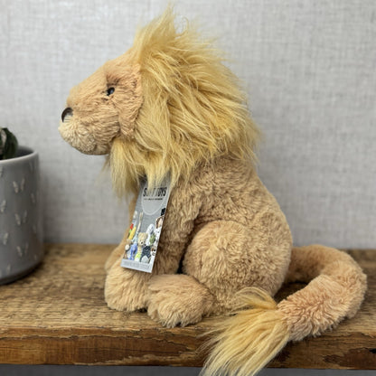 Jellycat Leonardo Lion Medium Wild CatTail - Sitting Lion Beanie Plush Retired