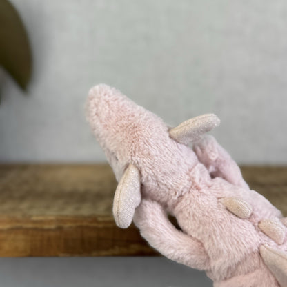 Jellycat Little Rose Dragon - Pink Dragon Soft Toy - Dragon Jellycat Small 12"