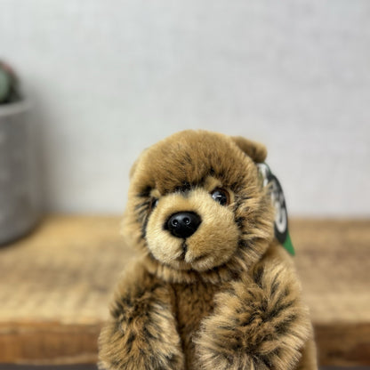 Living Nature Animal Soft Toy - Small Brown Bear Plush Eco Plush Toy New Tags 6"