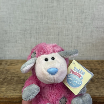 Blue Nose Friends Frizzie The Lamb - Pink Fluffy Lamb Collectible #44  BNWT