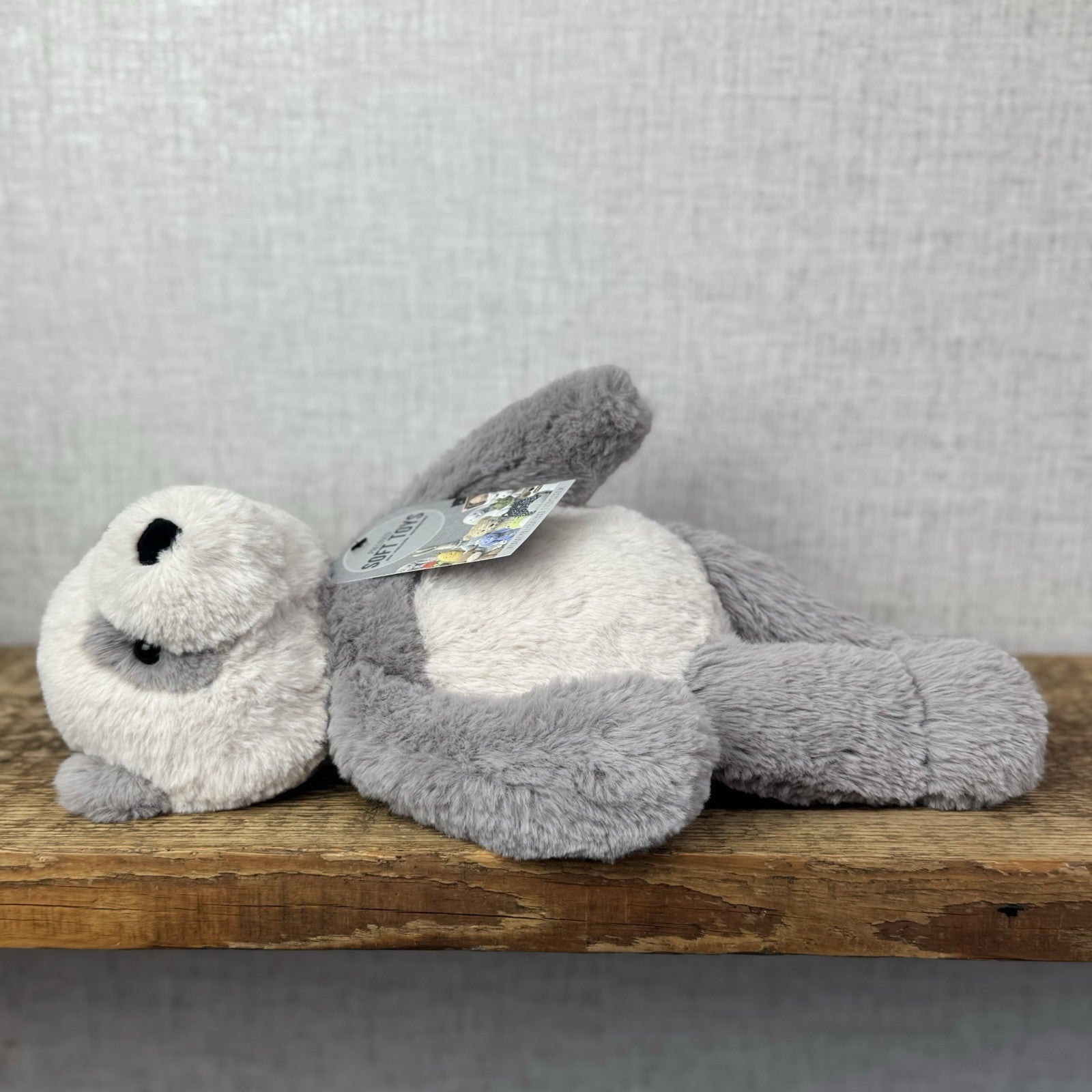 Jellycat Medium Buckley Panda - Snugglet Panda - Grey & White Panda (#2)