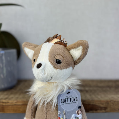 Jellycat Princess Chihuahua - Tan/Cream Soft Toy Dog Beanie Girls Plush 12"