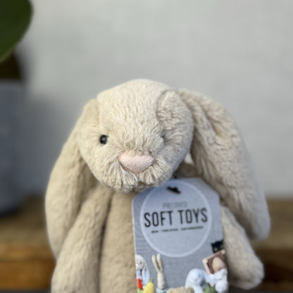 Jellycat Small Beige Bashful Bunny - New Without Tags Little Rabbit 8” (#3)