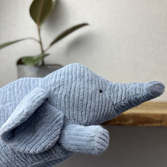Jellycat Doopity Elephant - Large Soft Textured Beanie Elephant Retired New 18"