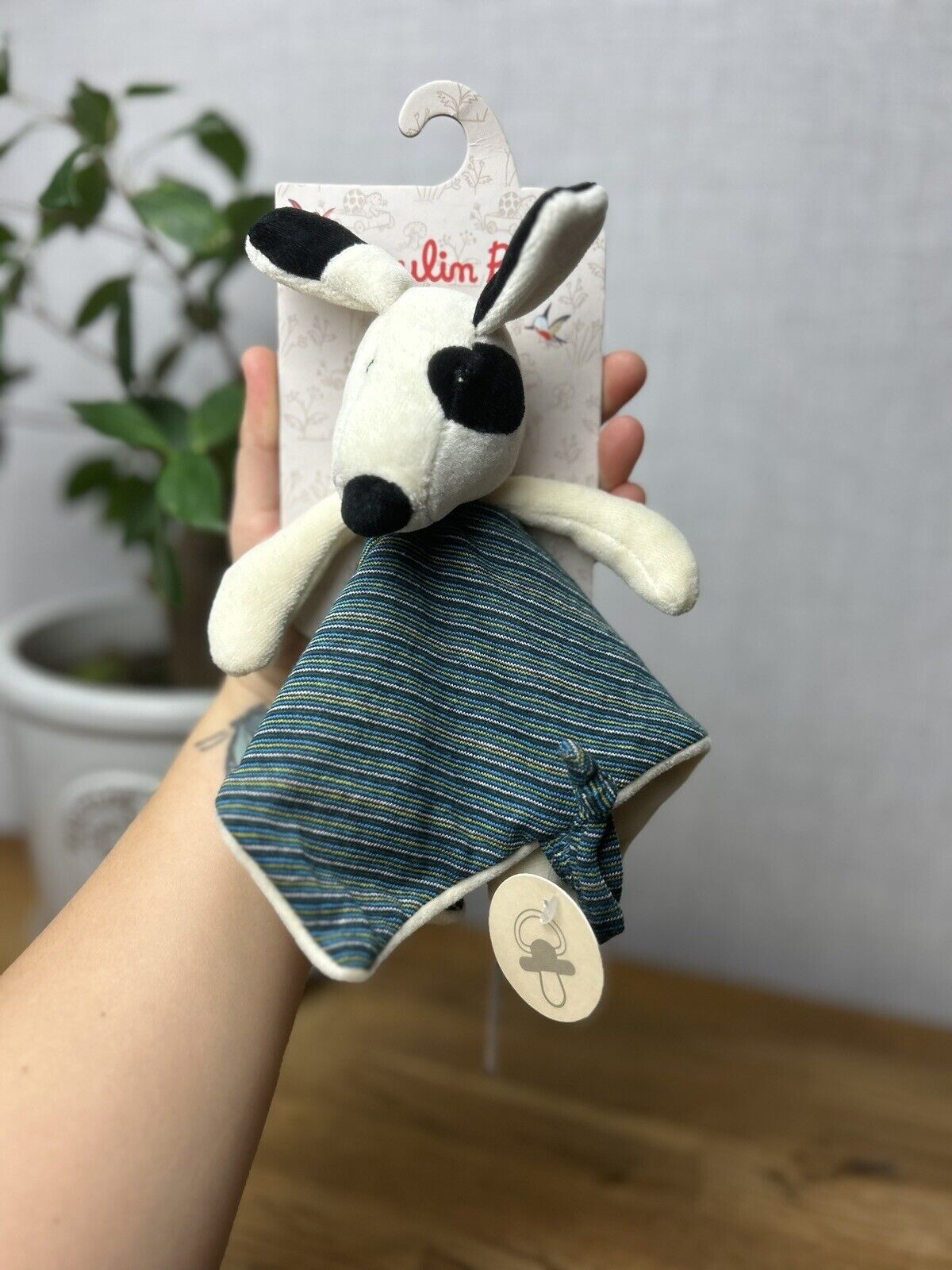 Moulin Roty La Grande Famille Plush Julius the Dog Comforter - Soft Toys Soother