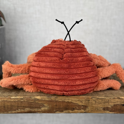 Jellycat Small Crispin Crab Soft Toy - Red Sea Crab Soft Plush Beanie 12”