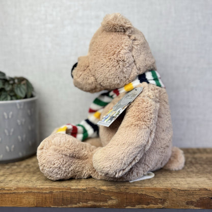 Hudsons Bay Company Pelly Bear 2007 (Animal Adventure) Striped Scarf Beanie Bear