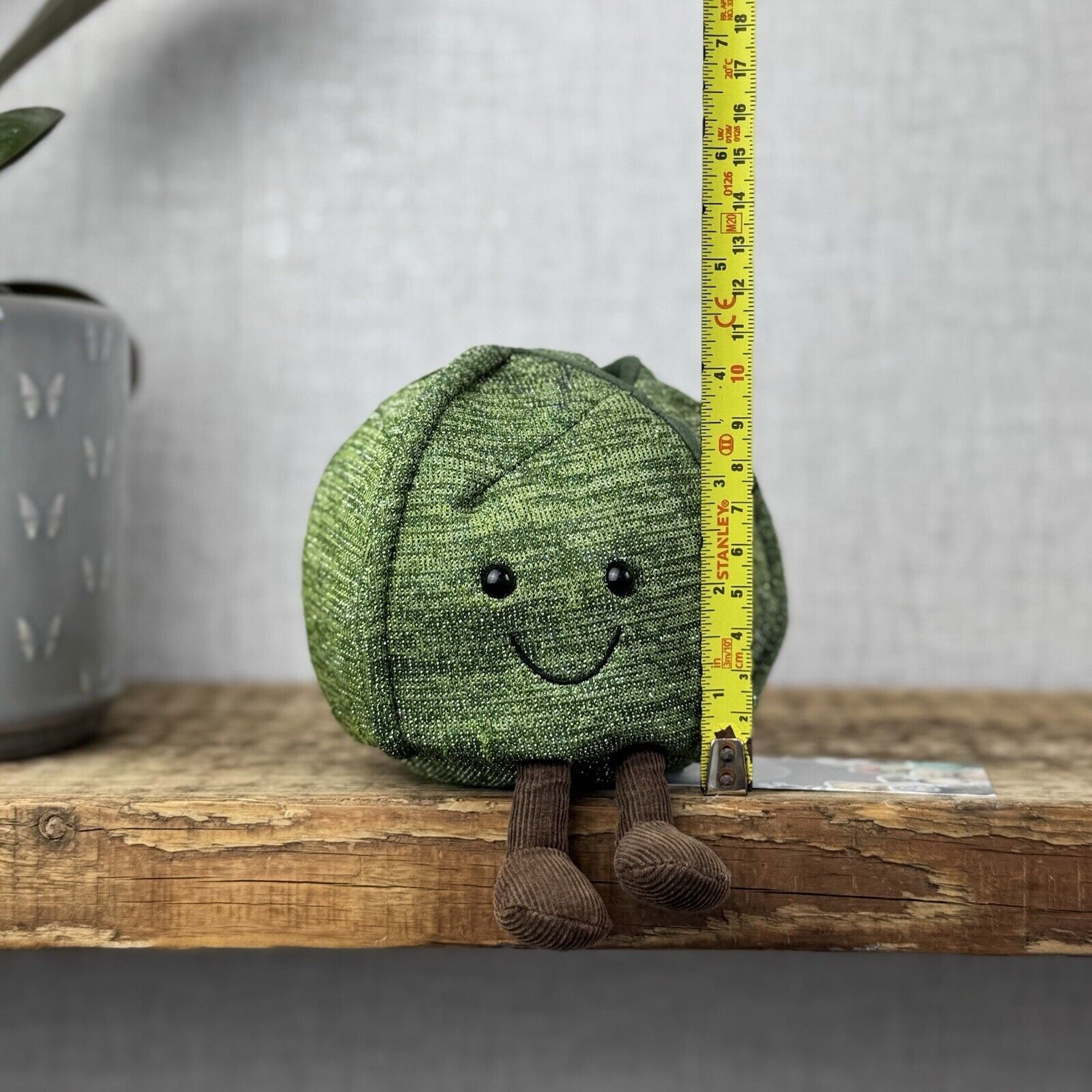 Jellycat Amuseable Glisten Brussels Sprout - Christmas Plush Soft Toy 4”