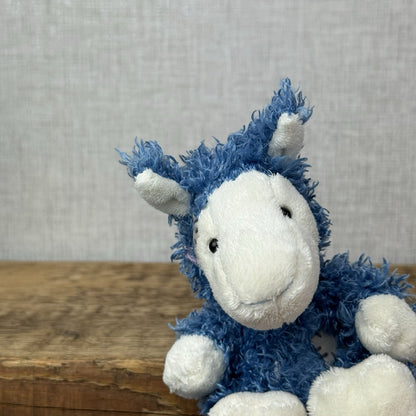 Blue Nose Friends - Kozie Llama - Blue Curly Haired Lllama Mini Beanie NWOT
