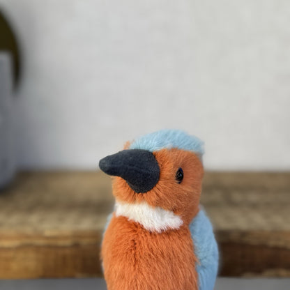 Jellycat Birdling Kingfisher - Small Fluffy Beanie Bird Plush Pocket Pal Tags 5"