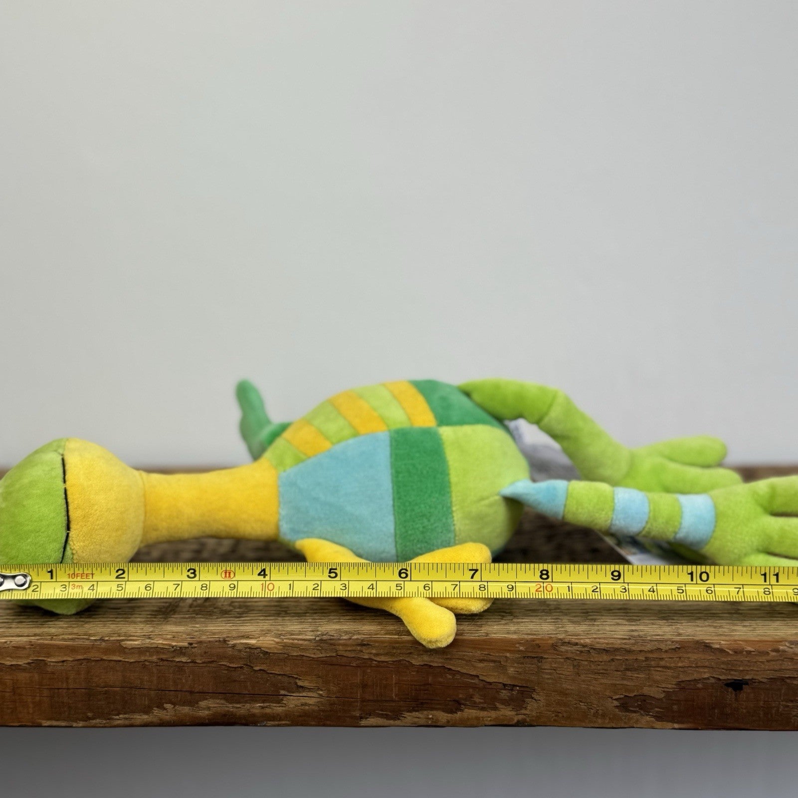 Jellycat Leggy Frog - Green Vintage Patchwork Soft Toy Rare 12"
