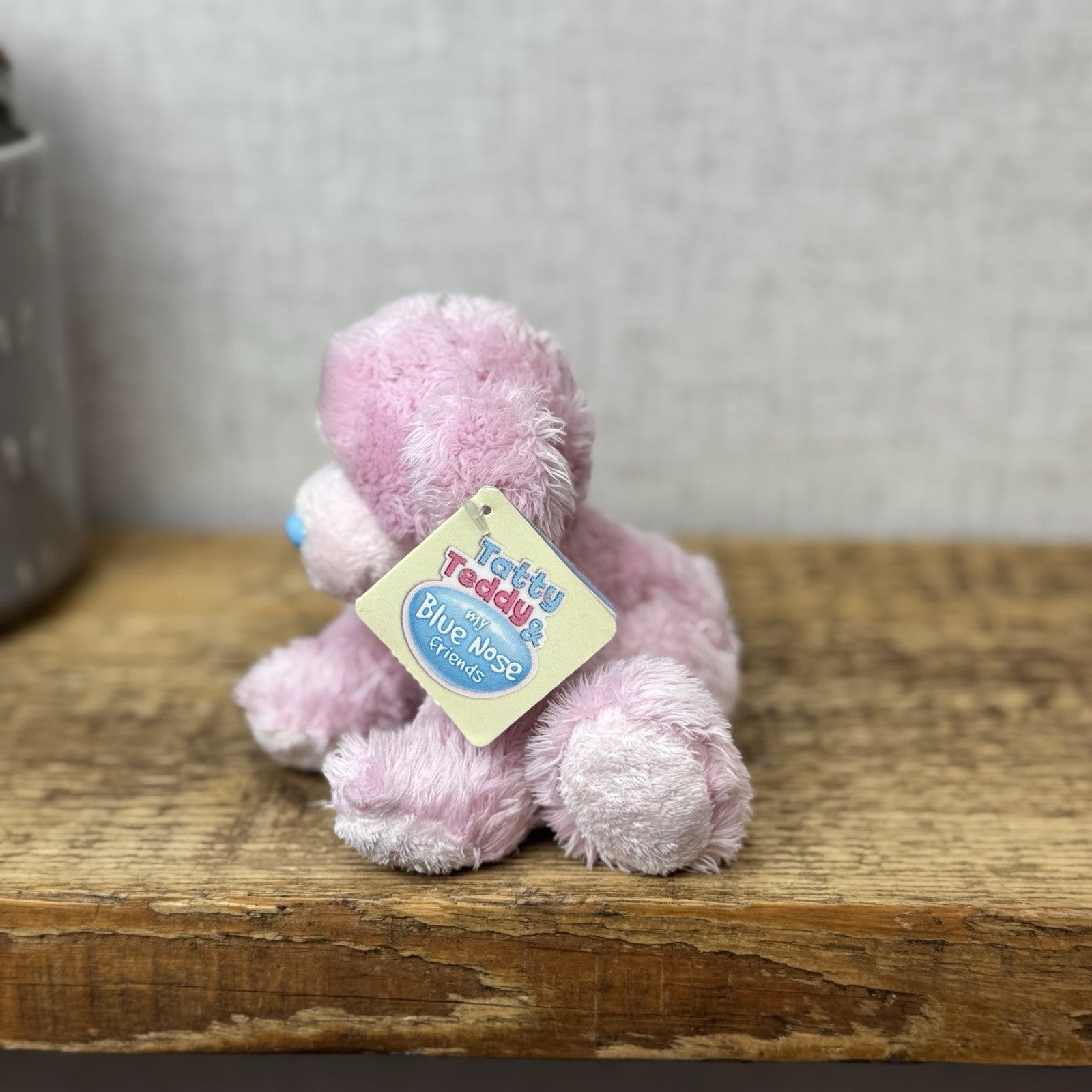 Blue Nose Friends - Tatty Puppy - Pink Fluffy Puppy Retired New With Tags 5"