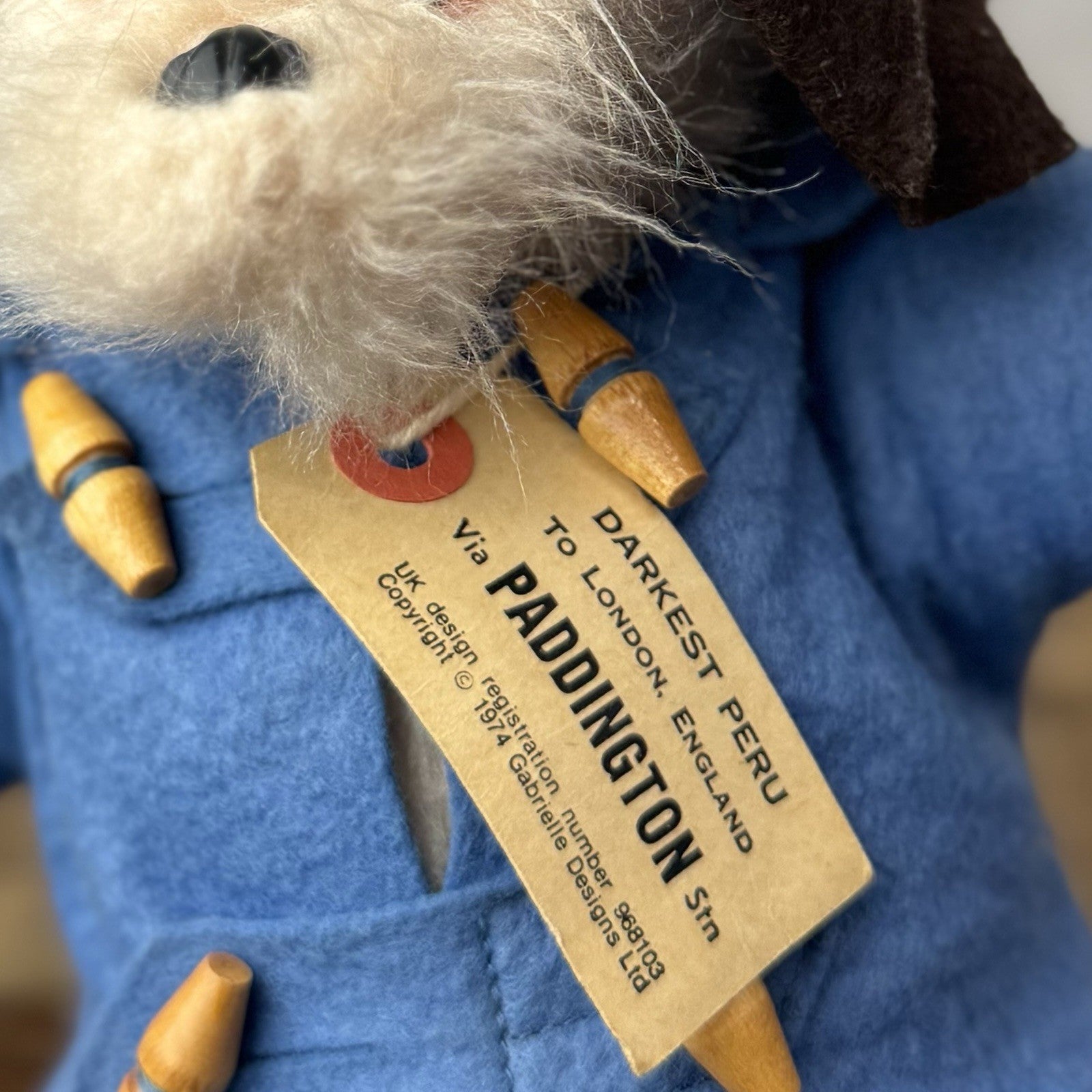 Rainbow Designs Paddington Bear Soft Toy (Gabrielle Designs) Small Bear 10"