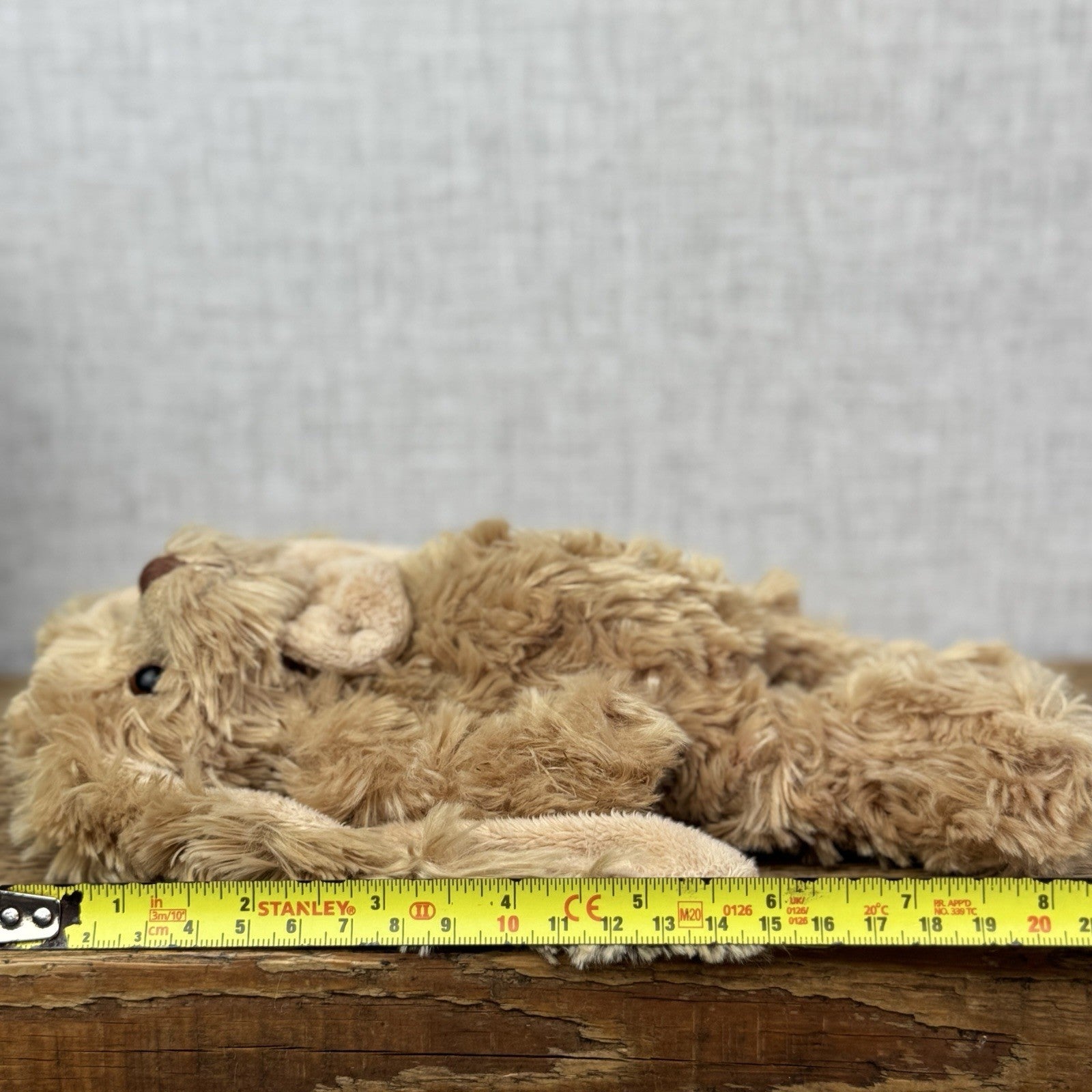 Bukowski Vintage Retired Small Beanie Long Eared Bunny Rabbit Honey Brown 8"