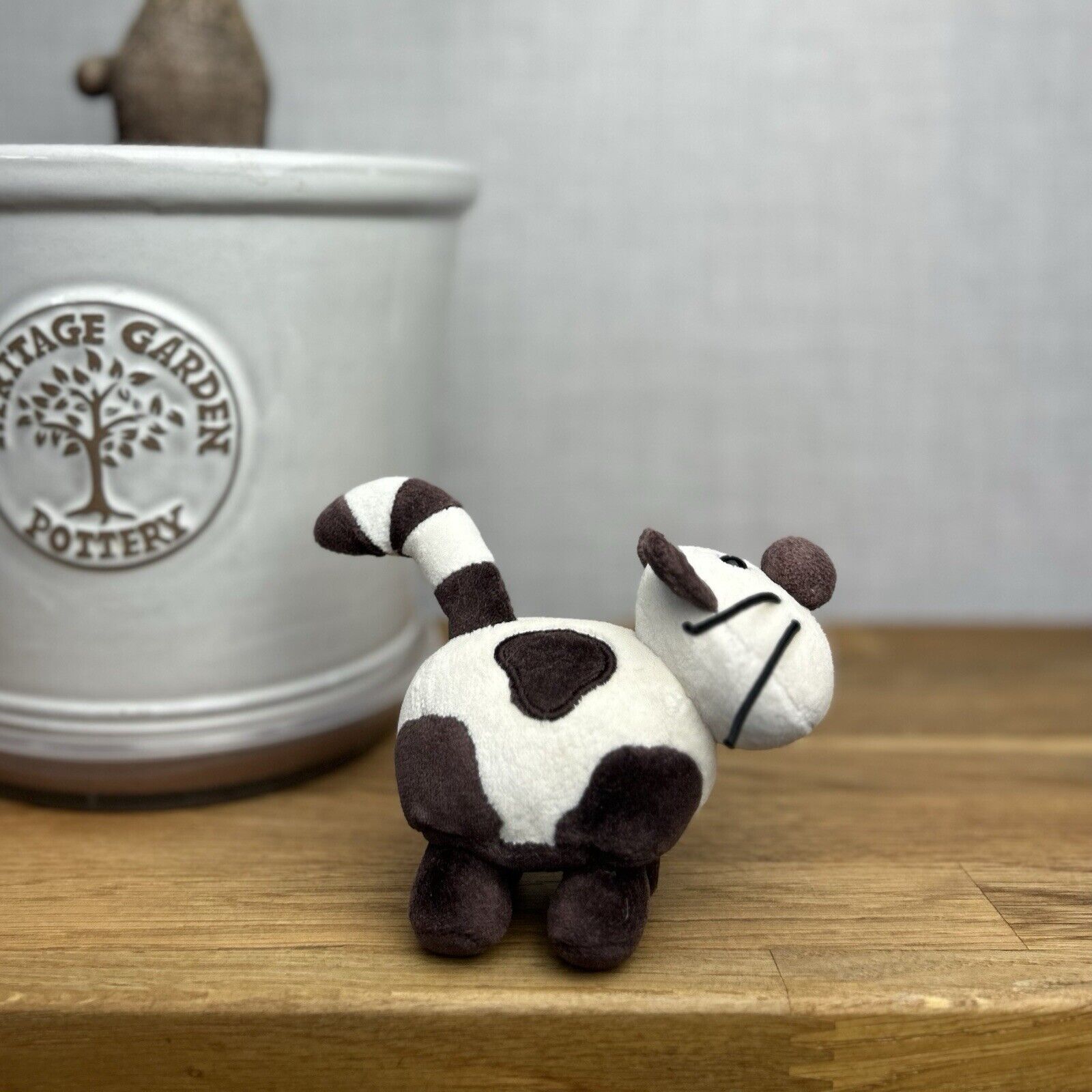 Jellycat Crazy Cat - Brown & White Tiny Vintage Cat - Cat With Whiskers 4”