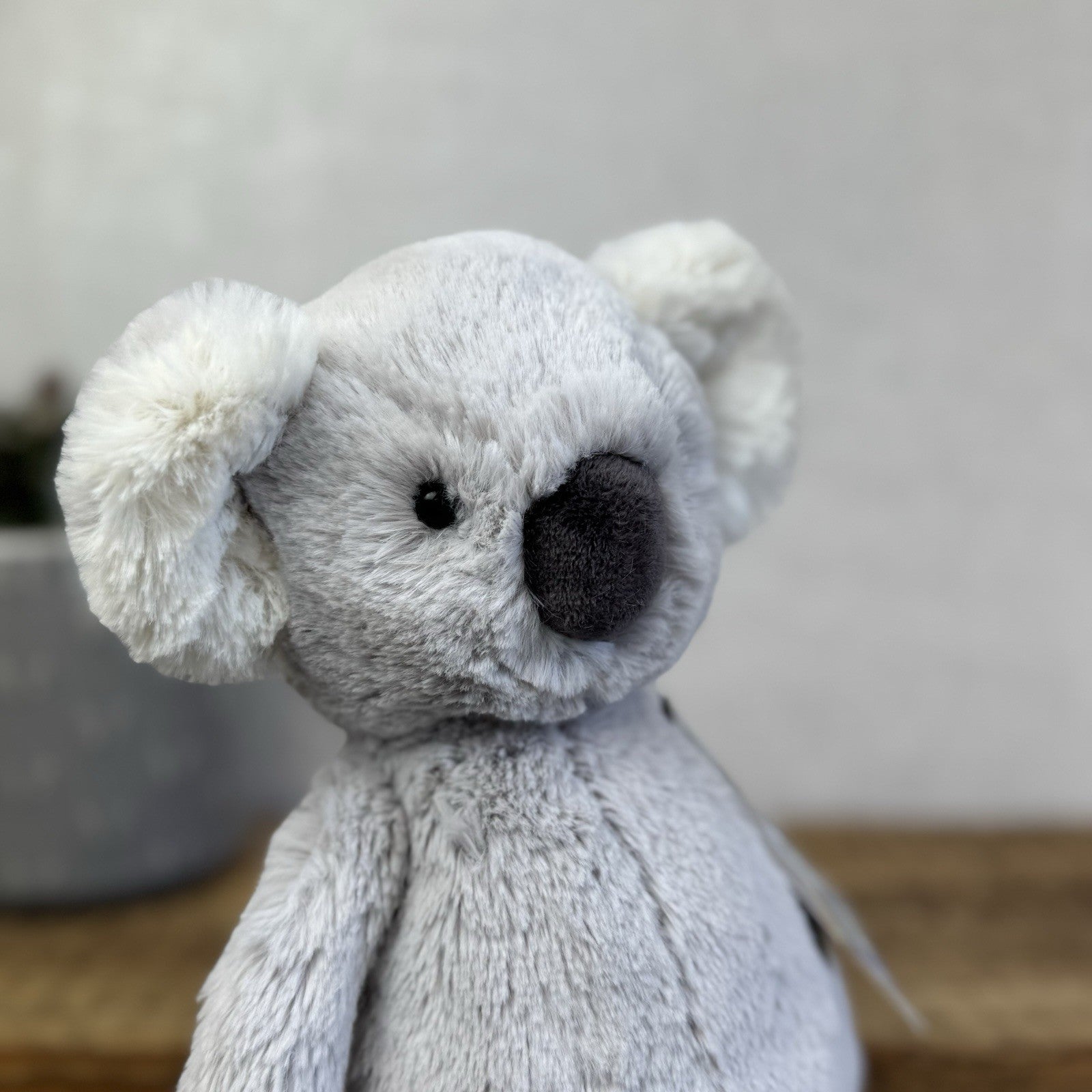 Jellycat Medium Bashful Koala - Light Grey Old Style Bashful Soft Toy Rare 12"