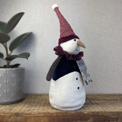 Jellycat Yule Snowman - Snowman With Collar & Hat - Scandi Christmas Retired 