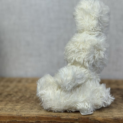 Blue Nose Friends Snowdrop Bunny #43 Mini White Fluffy/blue Paw Bunny 5"