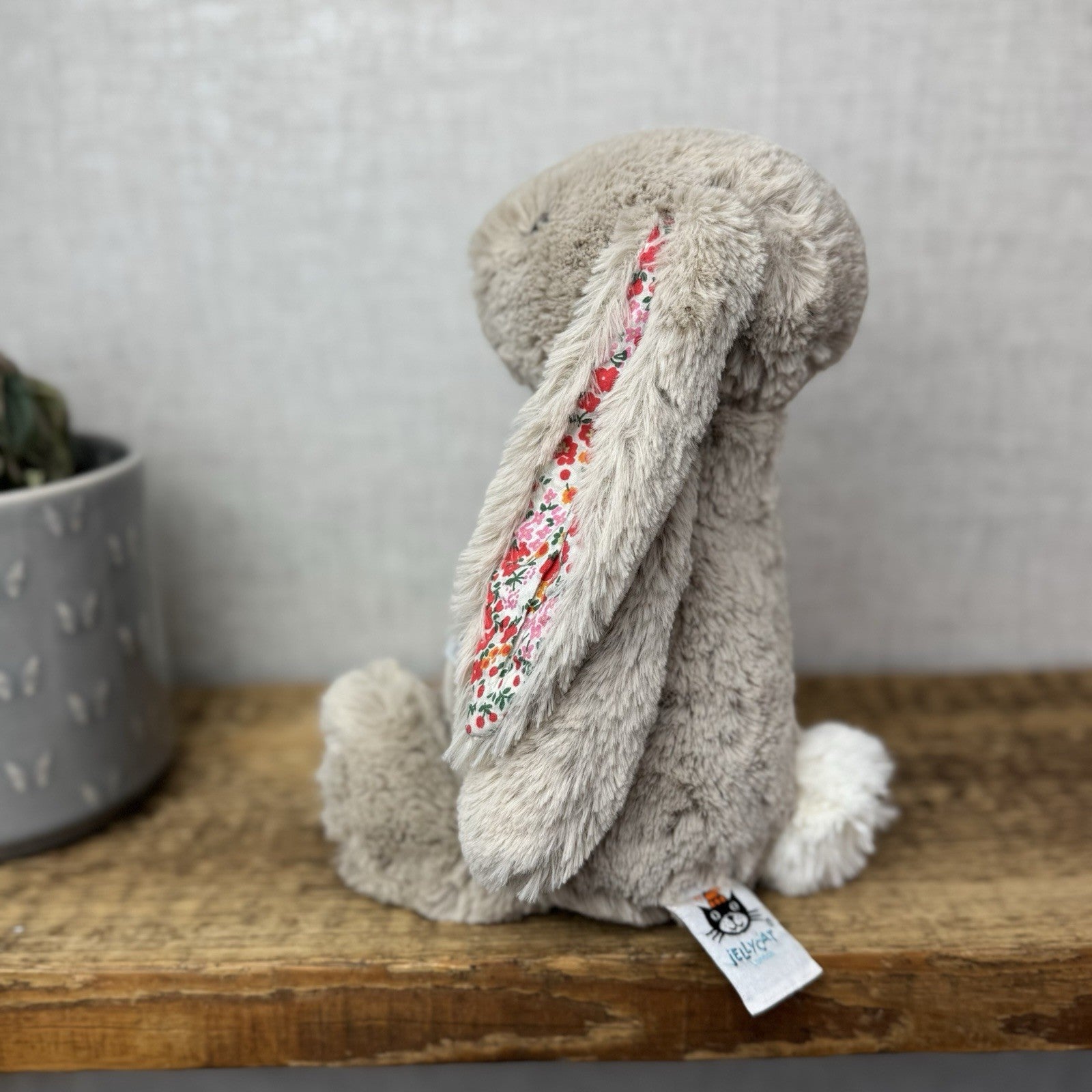 Jellycat Medium Bashful Beige Posy Blossom Bunny - Beige Bunny Floral 12”
