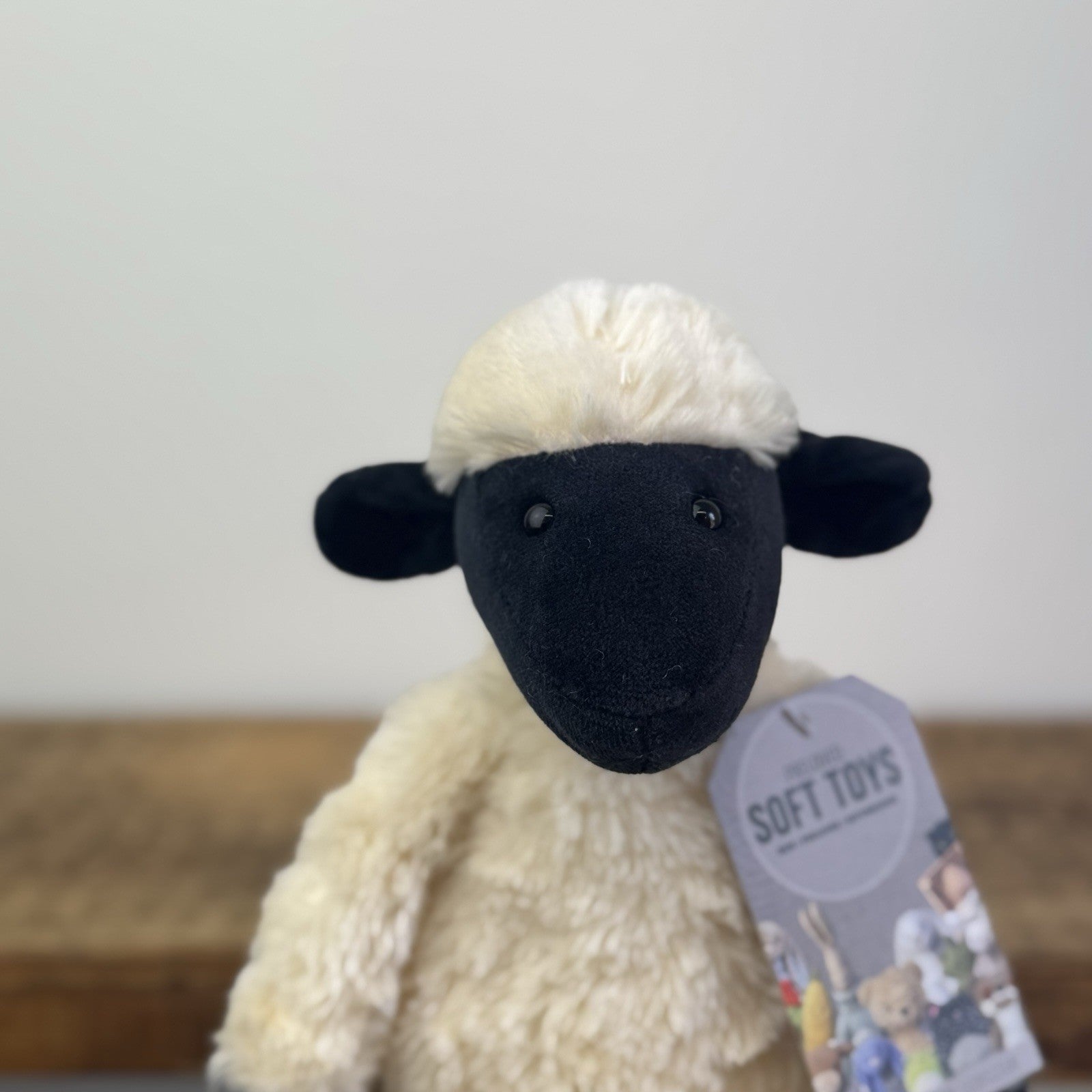 Jellycat Small Pickles Black Faced Lamb - Vintage Beanie Lamb Soft Toy NWOT 