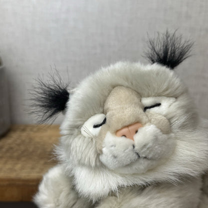 Suma Collection Sleeping Lynx Cub Soft Toy Beanie - Small Lynx Baby Plush 8"