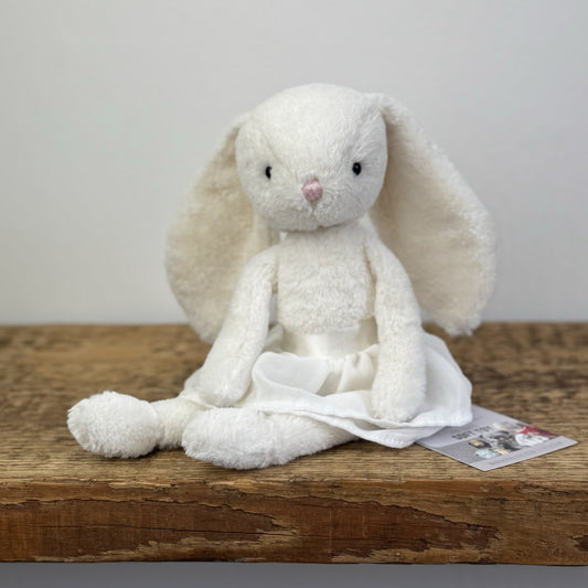 Jellycat Cream Arabesque Bunny - Small Ballerina Tutu Bunny Retired 10"