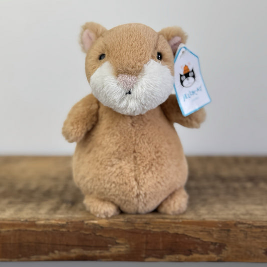 Jellycat Happy Cinnamon Hamster Plush Toy Rare Retired With Tags 6"