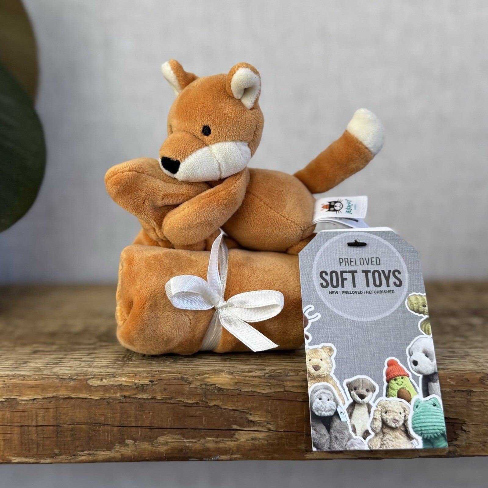 Jellycat My First Fox Soother - Orange Velour Fox Comfort Blanket Neutral (#2)