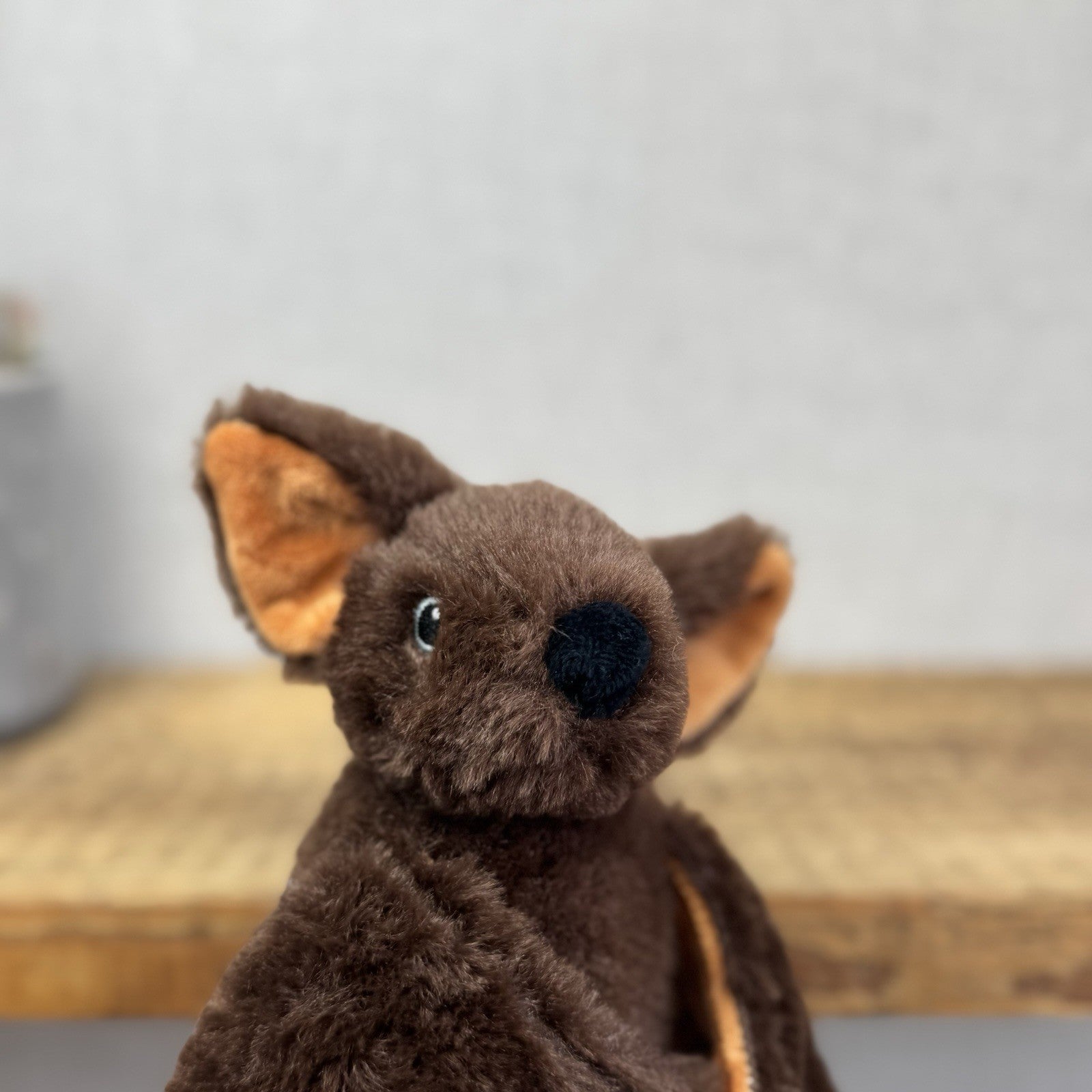 Nature Planet Re-Pets Bat Brown Furry Soft Toy Plush Halloween Small Eco Plush