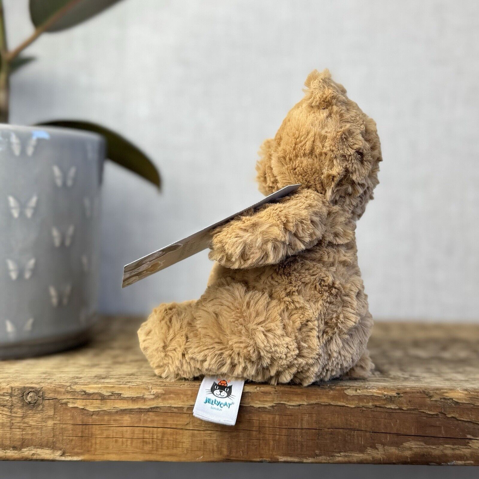 Jellycat Tiny Bartholemew Bear - Tiny Bear Jellycat Beanie Light Brown 7"