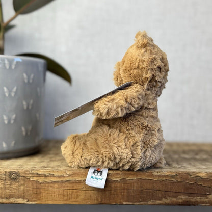 Jellycat Tiny Bartholemew Bear - Tiny Bear Jellycat Beanie Light Brown 7"