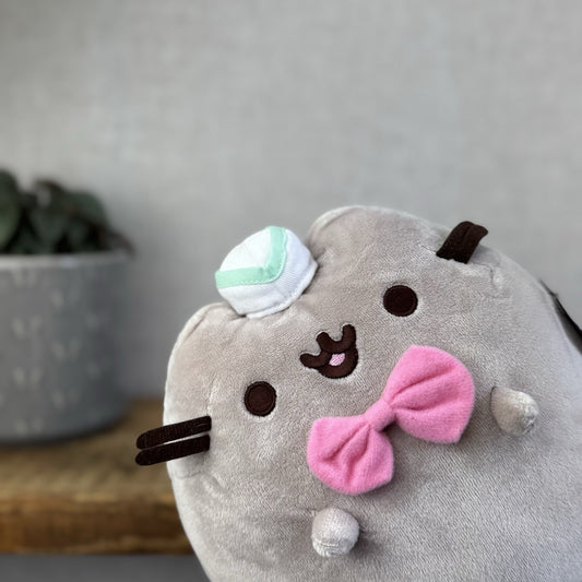 Gund Pusheen Cat - Ice Cream Vendor Cat Rare Cat Retired Collectible Medium 8"