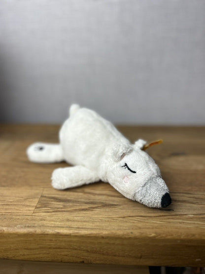 Steiff 241253 - Iggy Polar Bear - Small Polar Bear Collectible - Laying Bear