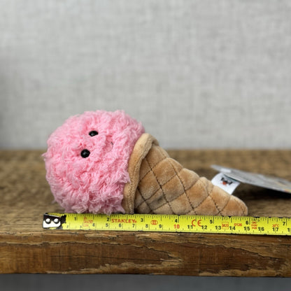 Jellycat Strawberry Ice Cream- Irresistible Ice Cream - Food Play Toy 7”