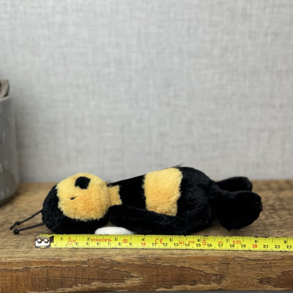 Jellycat Small Bashful Bumble Bee - Older Style Fabric Wings Small Bee Beanie 8"