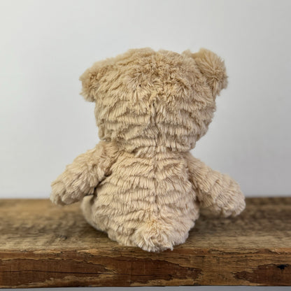 Jellycat Squishu Bear - Small Texture Bear Soft Toy Honey/Brown Retired Rare 10”