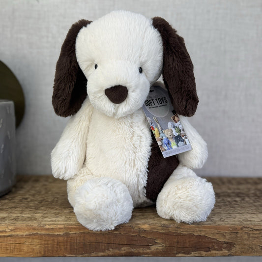 Jellycat Medium Puffles Dog Puppy - Super Soft Puppy Dog Medium Retired 12”