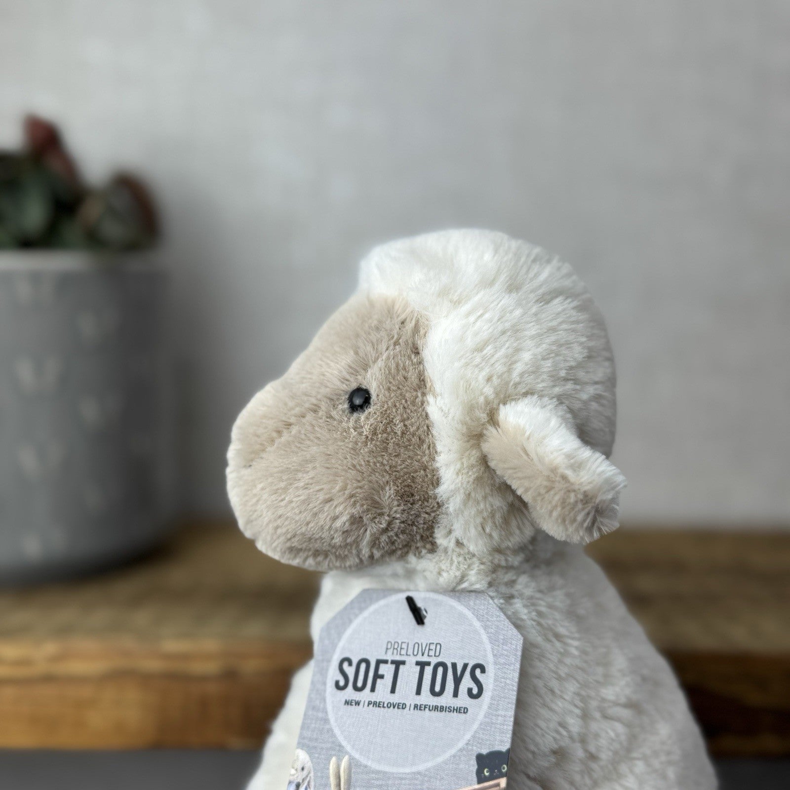 Jellycat Small Libby Lamb - Small Fluffy Lamb Soft Toy Sitting Retired 8"