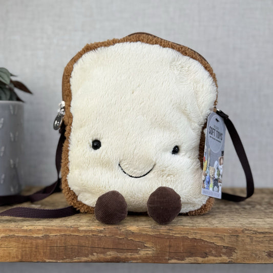 Jellycat Amuseable Toast Bag - Toast Bread Bag Soft Plush Collectible 8"