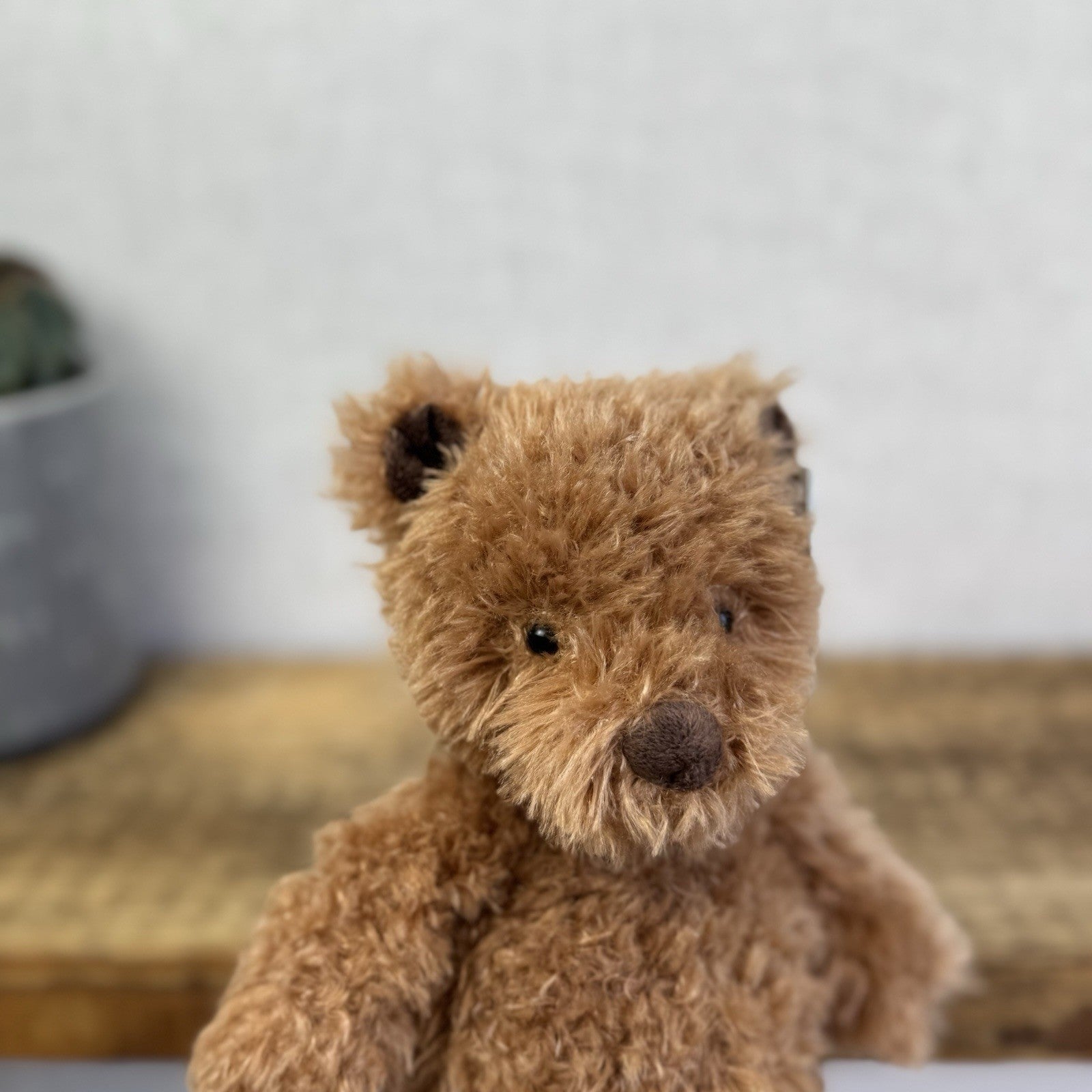 Jellycat Medium Cinnamon Bear - Brown Fuzzy Bear Beanie Retired Rare With Tags